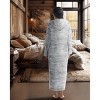 ADR Women's Zip Up Robe with Hood, Women's Long Zipper Robe, Warm Cozy Hooded Bathrobe - 3 of 3