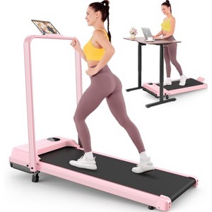 KRISRATE Walking Pad Treadmill with 12% Incline & Handle Bar & Shock Absorption, 3.5HP Foldable Treadmills for Home, Under Desk Compact Walking Pad - 1 of 4