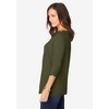 Jessica London Women's Plus Size Scallop Boatneck Tunic - 4 of 4