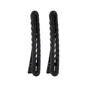 Unique Bargains Fashion Wave Ellipse Hair Clips Hairdo Clip 1 Pair - 1 of 4