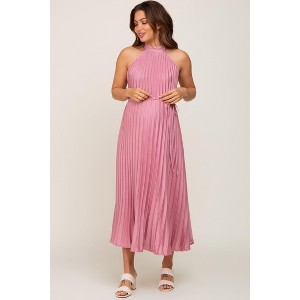 target pink maternity dress PinkBlush Solid Off Shoulder Maternity Maxi Dress at Nordstrom, Size Small