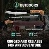 Condor Mini Duku Machete Knife – 10.5in 1075 High Carbon Steel Blade, Walnut Handle, Leather Sheath – 18.5oz - 3 of 4