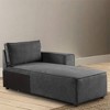68" Silvester Chaise Lounge Gray Fabric - Acme Furniture - 4 of 4
