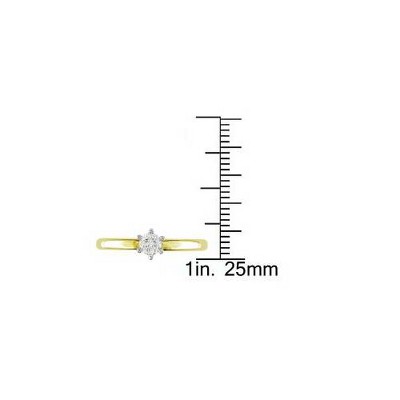 Pompeii3 1/3CT IGI Certified Diamond Solitaire Engagement Ring 14K White and Yellow Gold