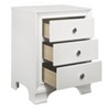 NicBex 18 inch Nightstand with 3 Drawers,Side Table with 2 USB Ports and Metal Round Handle,Bedside Table for Bedroom,Living Room,Brown/Gray/White - 3 of 4