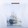 Old Modern Handicrafts H.M.S. Victory Moored in Portsmouth Canvas Print – Frederick Miller Maritime Art 23x35 in - 3 of 4