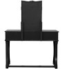 Sapphtopaz Makeup Vanity Desk with Foldable Mirror, Wood Makeup Table with 3 Drawers & Cushioned Stool Dresser For Bedroom - 3 of 4