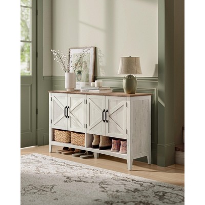 Shoe Cabinet, 3-Tier Shoe Storage Organizer, Shoe Shelf, Freestanding Cabinet with Height-Adjustable Shelf, 13.8 x 47.2 x 27.6 Inches