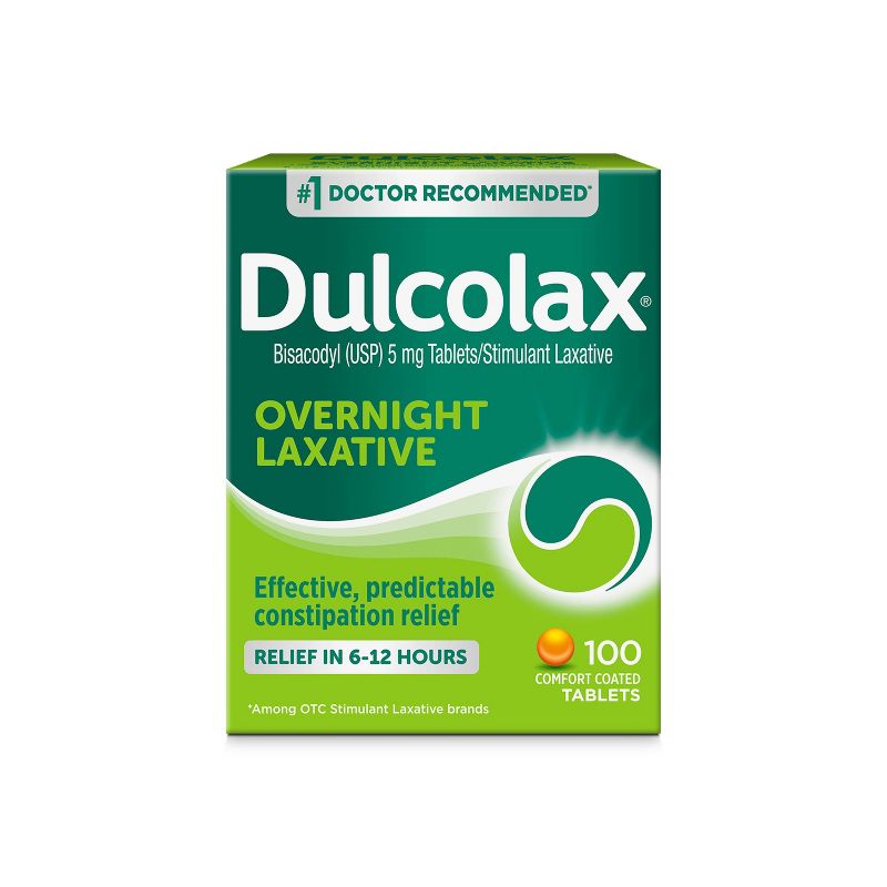 Dulcolax Gentle and Predictable Overnight Relief Laxative Tablets, 1 of 13