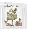 Sweet Jojo Designs Boy Girl Gender Neutral Unisex Baby Milestone Blanket Watercolor Woodland Forest Animals Multicolor - 2 of 4
