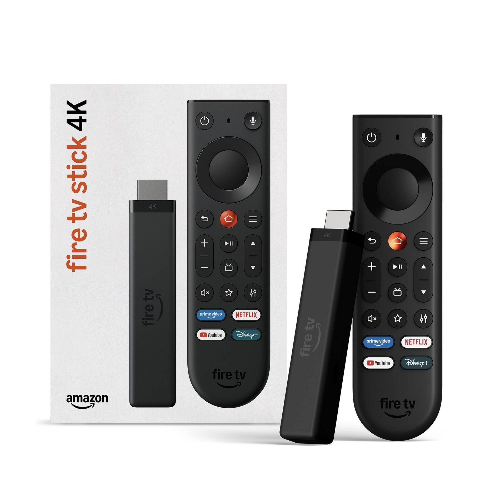 Amazon Fire TV Stick 4K, Simple 4K Streaming, New Fire TV Remote, All your Apps in One Place, Free & Live TV, Find Shows Faster with Alexa+