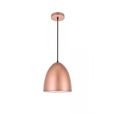 Elegant Lighting Circa 1 Light Honey Gold Pendant