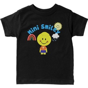 The Juniper Shop Mini Smiley Rainbow Cloud Lumi Toddler Short Sleeve Tee - 1 of 4