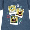 - SpongeBob SquarePants - Christmas  Photo Collage Graphic Short Sleeve Fleece Dress - 2 of 4