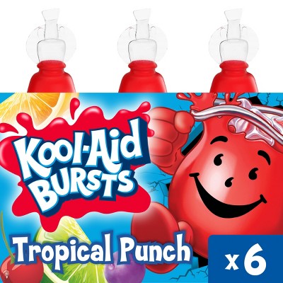 Kool-Aid Bursts Tropical Punch Juice Drink - 6pk/6.75 fl oz Bottles