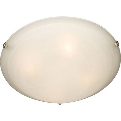 Maxim Lighting Malaga 4 - Light Flush Mount in  Satin Nickel