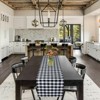 Kate Aurora Country Farmhouse Living Reversible Buffalo Plaid/Solid Table Runners - 3 of 3