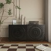 ORRD Modern Black Wood Sideboard, Buffet Storage Cabinet, Accent Hutch for Dining Room, Living Room, Kitchen - 2 of 4