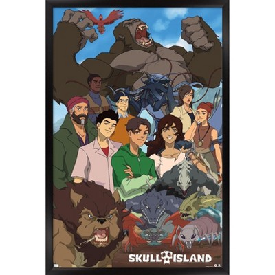 Trends International Skull Island - Group Framed Wall Poster Prints
