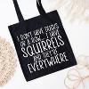 City Creek Prints I Don't Have Ducks Canvas Tote Bag - 15x16 - Black - 2 of 2