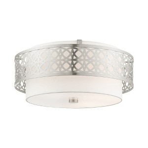 Livex Lighting Calinda 4 - Light Semi-Flush Mount in  Brushed Nickel - 1 of 1