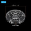 Unique Bargains 360 Degree Rotating Anti-slip High-strength Plastic Smooth Rotation Clear Lazy Susan 2 Pcs - 2 of 4