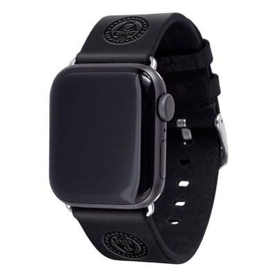 MLS Philadelphia Union Apple Watch Compatible Leather Band - Black