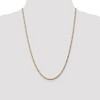 Black Bow Jewelry 2.75mm 14k Yellow Gold Solid Flat Figaro Chain Necklace - 2 of 4