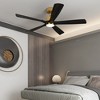 Famapy 62-Inch Ceiling Fan with Wood Blades and Reversible 6-Speed Motor - 2 of 4