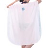 LA LEELA Women's House Daily Routine Evening Wear Loungewear Casual Bikini Kaftan Tunic Vacation Coverup Mini Caftan for Women 2X-3X White, Solid - 2 of 3