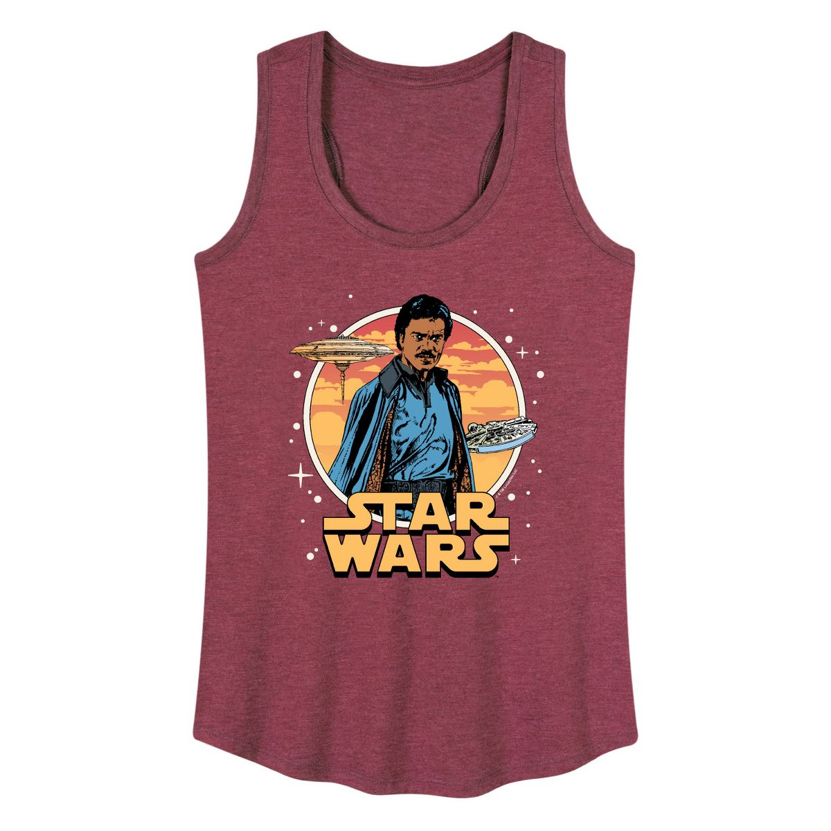 Women's - Star Wars - Lando Circle Graphic Racerback Tank - thumbnail 7