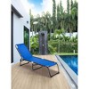 22.75"Folding Chaise Lounge Pool Chair, Patio Sun Tanning Chair - 2 of 4
