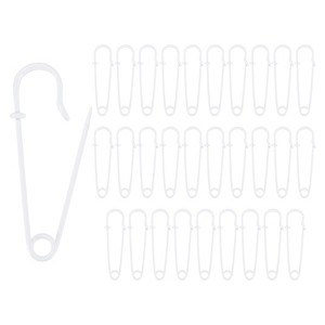 Unique Bargains Sewing Large Safety Spring Lock Blanket Bulk Pins 30 Pcs - 1 of 4