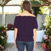 Anna-Kaci Women's Dainty Off Shoulder Blouse for Everyday Looks - 2 of 4