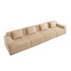 Modular 4-Seater Straight Sectional Sofa, Cloud Couch - 4 of 4