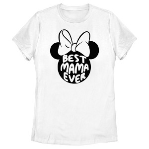 Women's Minnie Mouse Best Mama Ever Ears T-Shirt - 1 of 4
