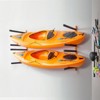 VEVOR Wall Kayak Storage Rack, 4-Capacity Wall Mounted Kayak Holders for Kayak Canoe Paddle Board, Kayak Storage Hooks with Adjustable Padded Arms - 2 of 4