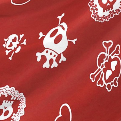 red allover skulls