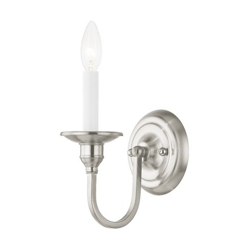 Livex Lighting Cranford 1 - Light Wall Light In Brushed Nickel : Target