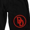 Daredevil Born Again Logo Adult Black Sleep Pajama Shorts - 2 of 4
