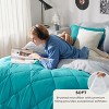 5/7 Pcs Bed in a Bag with Contrast Color Solid Design Bedding Set - 2 of 4