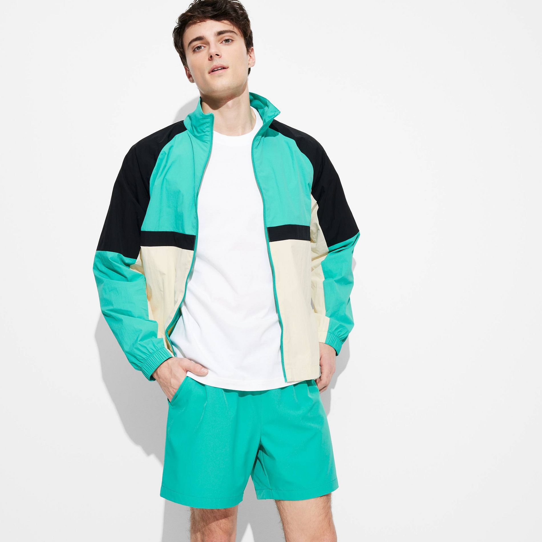 Men's 6" Woven Nylon Pull-On Shorts - Original Use™ Green XL: Recycled Polyester, Spandex, Midweight, Elastic Waistband