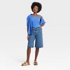 Women's Long Denim Shorts - Universal Thread™ - 3 of 3