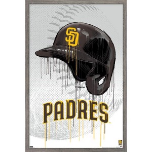 Trends International MLB San Diego Padres - Drip Helmet 22 Framed Wall Poster Prints - 1 of 4