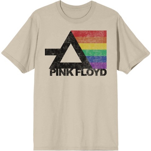 Pink Floyd Rainbow Prism Men s Natural T shirt Small