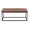 42" Rectangle Bench with Black Metal Base - WOVENBYRD - 4 of 4