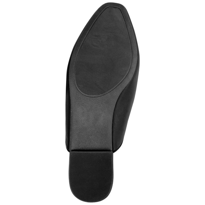 Journee Collection Womens Akza Slip On Square Toe Mules Flats, 6 of 11