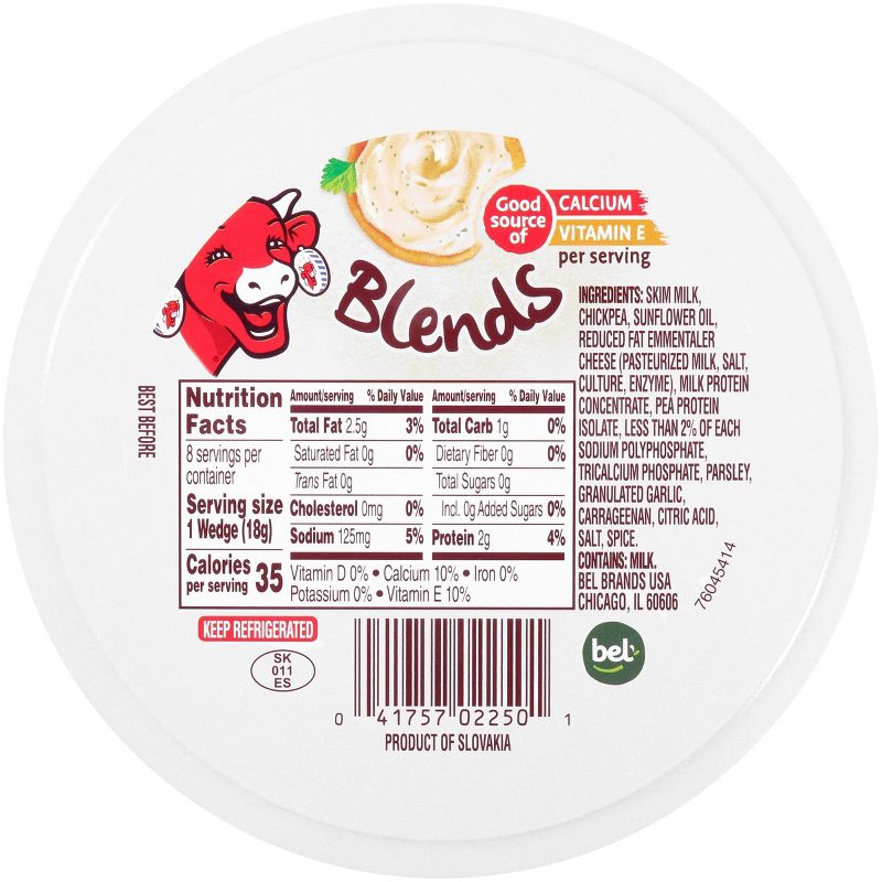 The Laughing Cow Blends Chickpea &#38; Cheese Spread with Herb - 4.9oz/8ct Wedges, 2 of 6