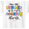 Women's - Barbie - You Are Capable Of So Many Amazing Things Barbie Short Sleeve Graphic T-Shirt - 2 of 4