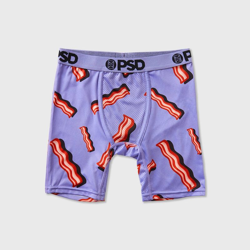 PSD Boys' 2pk Pizza Bacon Underwear Purple/Aqua Blue, 4 of 4